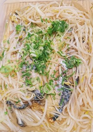 斬新！塩サバもやし！みんな大好きです！-レシピのメイン写真