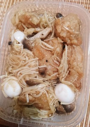 ラクしちゃう！塩唐揚げのキノコとろとろ-レシピのメイン写真