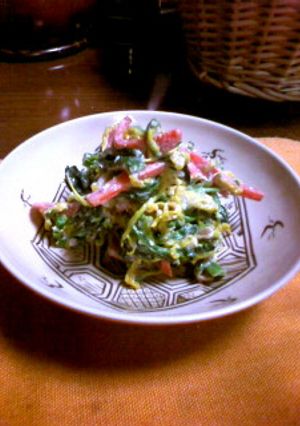 栄養豊富◎三色野菜の胡桃和え-レシピのメイン写真