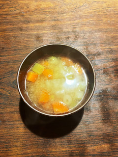 白菜と根菜合わせ味噌汁♡♡もち麦入り-レシピのメイン写真