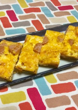 超簡単☆チーズウインナーたまご焼き♪♪♪-レシピのメイン写真