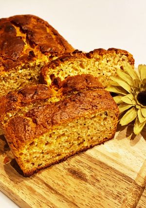 家にあるもので簡単桃の紅茶パウンドケーキ-レシピのメイン写真