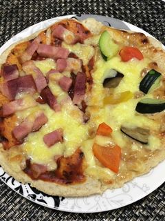 オートミールでピザ生地-レシピのメイン写真