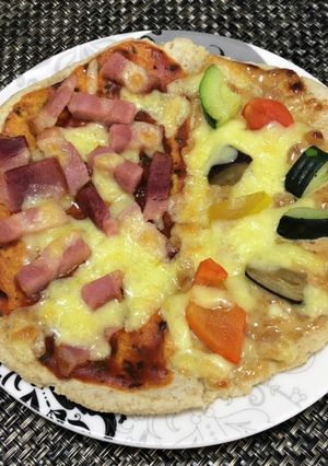 オートミールでピザ生地-レシピのメイン写真