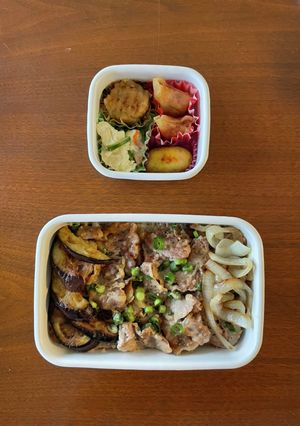 中学生野球弁当34｜ネギ塩豚丼-レシピのメイン写真