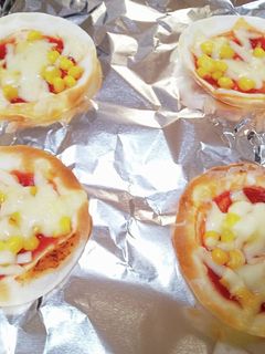 餃子の皮でひとくちピザ-レシピのメイン写真