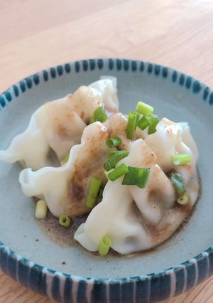 もちもち大満足♪水餃子にんにく醤油ソース-レシピのメイン写真
