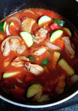 鶏肉のトマト煮-レシピのメイン写真