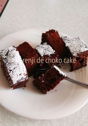 お手軽♪レンジでチョコレートケーキ-レシピのメイン写真
