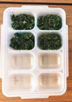【離乳食後期】ほうれん草のごま和え-レシピのメイン写真