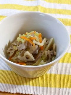 給食☆れんこんの和え物-レシピのメイン写真