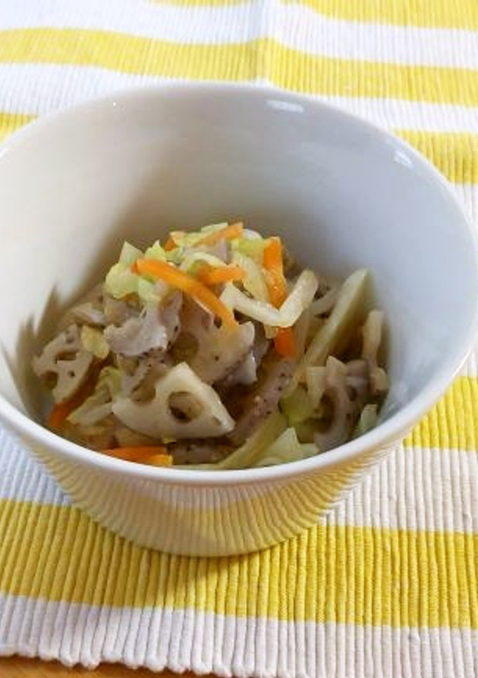 給食☆れんこんの和え物-レシピのメイン写真