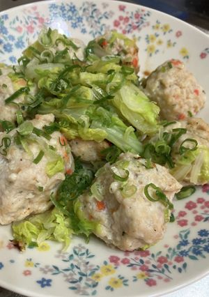 肉団子と白菜の蒸し焼き-レシピのメイン写真