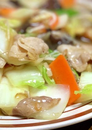 姜葱醤で【簡単】八宝菜風あんかけの味付け-レシピのメイン写真