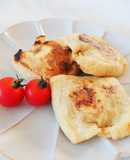 なす味噌マヨタルタルの油揚げ包み焼き