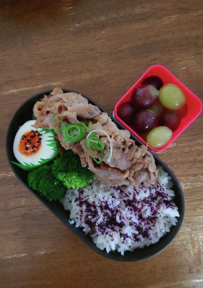 JK☆豚こま肉のしょうが焼き弁当♪-レシピのメイン写真