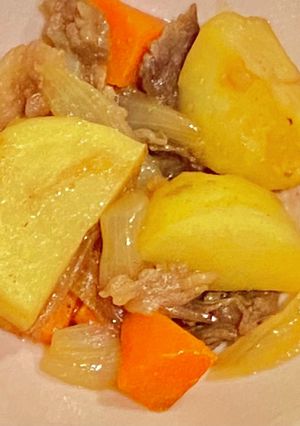 エバラのすき焼きのタレで肉じゃが-レシピのメイン写真
