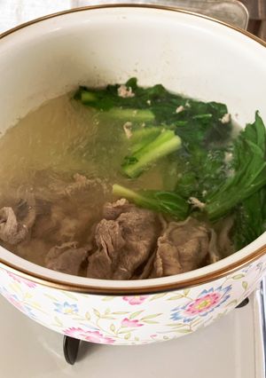 豚肉と春雨とチンゲンサイのスープ-レシピのメイン写真