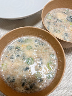 熱湯いれるだけたまごワカメ胡麻中華スープ-レシピのメイン写真