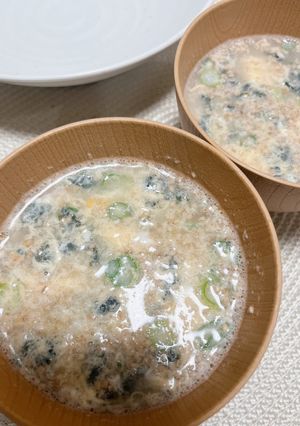 熱湯いれるだけたまごワカメ胡麻中華スープ-レシピのメイン写真