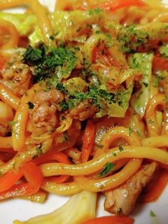 酒蒸しでふっくら! 我が家の焼きそば-レシピのメイン写真