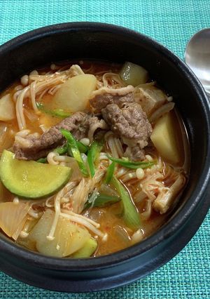 韓国⭐︎牛肉味噌シチュー 차돌된장찌개-レシピのメイン写真