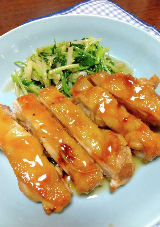 鶏の照り焼き(三つ葉を添えて)-レシピのメイン写真