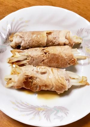簡単ヘルシー豚肉のもやし巻き-レシピのメイン写真