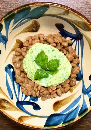 ぶんぶんチョッパー☆緑の豆腐を納豆で-レシピのメイン写真