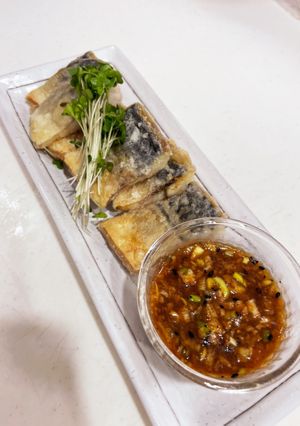 醤油麹と黒酢で鯖の香味ソースだれ♪-レシピのメイン写真