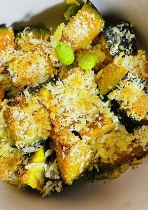 簡単　業スー　冷凍かぼちゃと枝豆のグリル-レシピのメイン写真