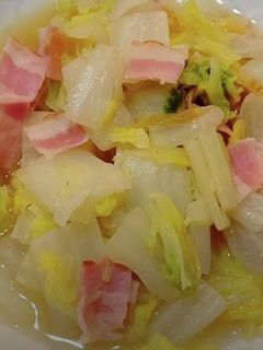 白菜とベーコンのコンソメ炒め-レシピのメイン写真
