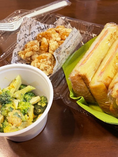 クロックムッシュ&ブロッコリーサラダ弁当-レシピのメイン写真