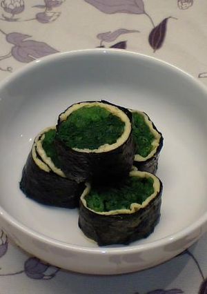 海苔巻ほうれん草-レシピのメイン写真