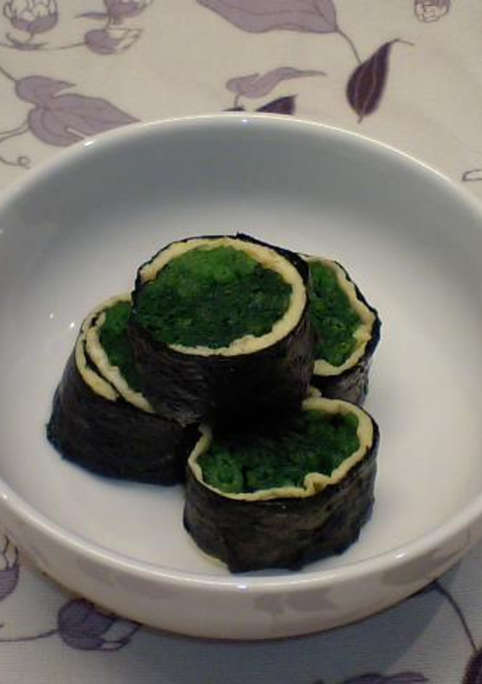海苔巻ほうれん草-レシピのメイン写真