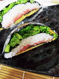菜の花のおにぎらず-レシピのメイン写真