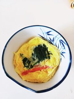 ほうれん草とカニかまの茶碗蒸し-レシピのメイン写真