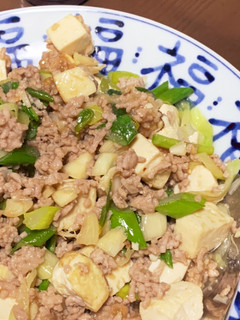にんにくスプラウトと豚ひき肉の豆腐炒め-レシピのメイン写真