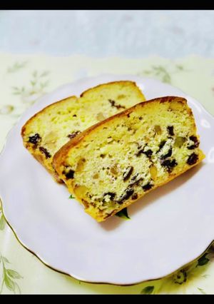 私のラムレーズンパウンドケーキ　胡桃入り-レシピのメイン写真