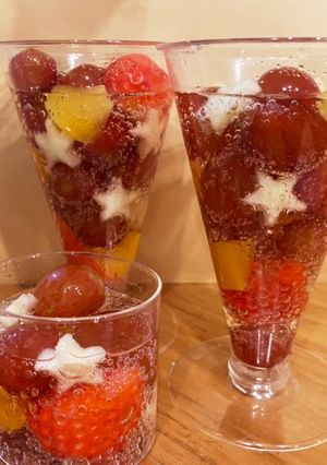 三ツ矢サイダーで簡単フルーツポンチ☆-レシピのメイン写真