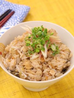 しらすとみょうがの炊き込みご飯-レシピのメイン写真