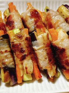 我が家の野菜肉巻き♪-レシピのメイン写真
