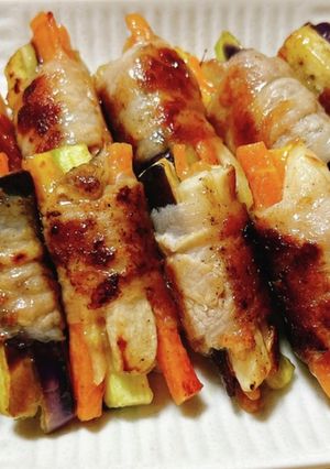 我が家の野菜肉巻き♪-レシピのメイン写真