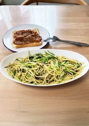 アスパラと塩こんぶのパスタ-レシピのメイン写真
