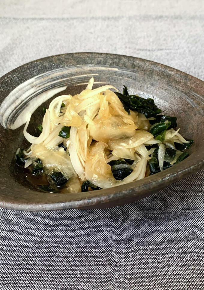 新玉ねぎとわかめの和え物-レシピのメイン写真
