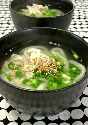 ささみとネギの塩うどん-レシピのメイン写真