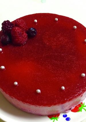ルビー婚　ベリーのレアチーズケーキ-レシピのメイン写真