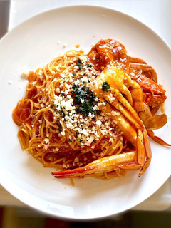 市販のソースでワタリガニのトマトパスタ-レシピのメイン写真