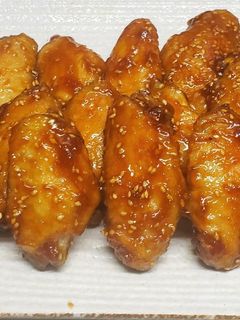 手羽中の丸ごと唐揚げ、味噌照り風-レシピのメイン写真