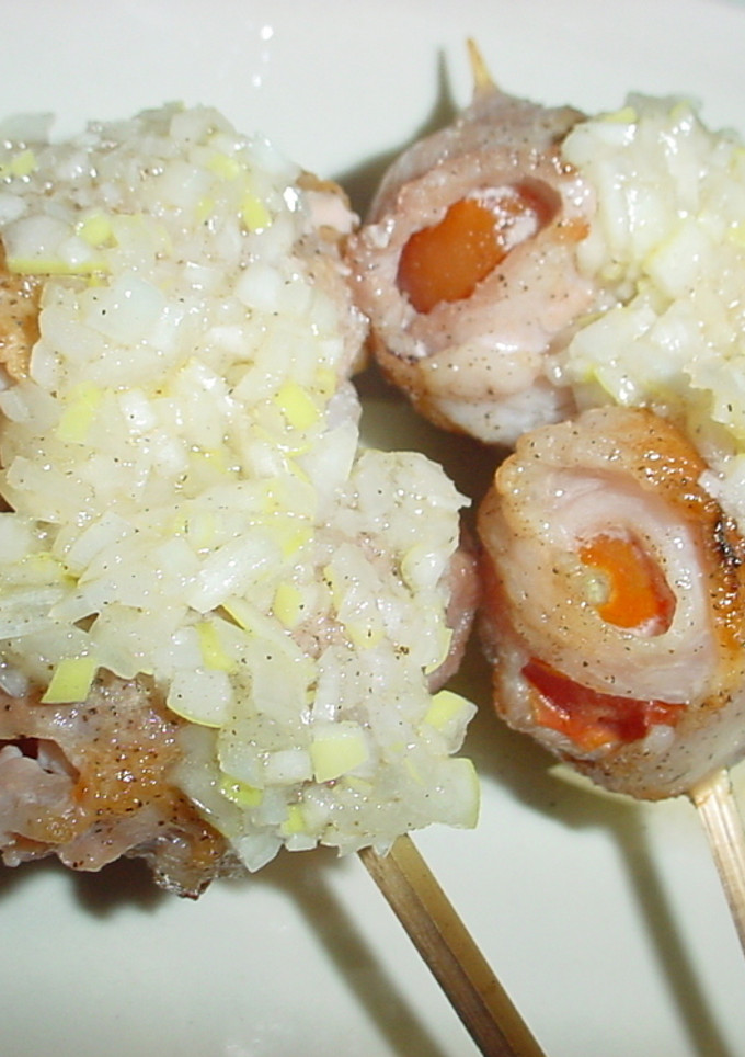 ★串焼きトマト巻きの♥ねぎソースがけ★-レシピのメイン写真